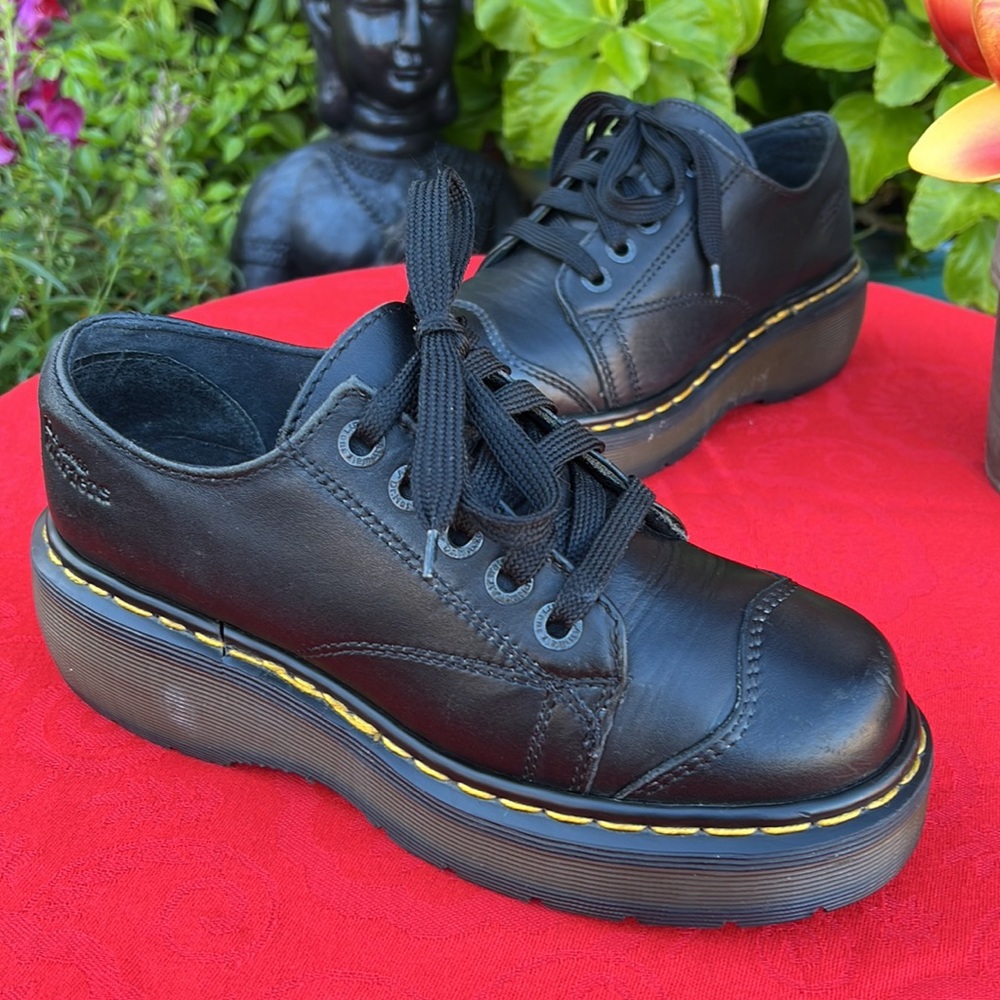🏴 Dr. Martens MIE Vintage Chunky Cap Toe Platform Oxfords UK 5